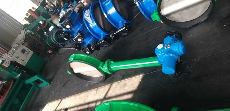 Gear Wafer Butterfly Valve Extended Stem
